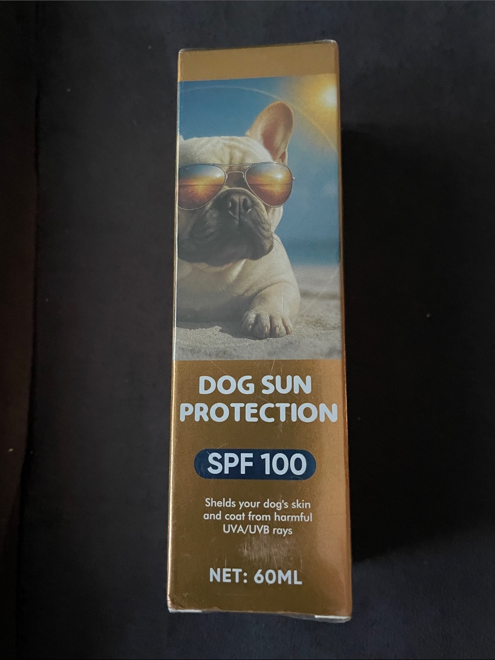 Dog Sun Protection SPF 100 - Gold date 2028